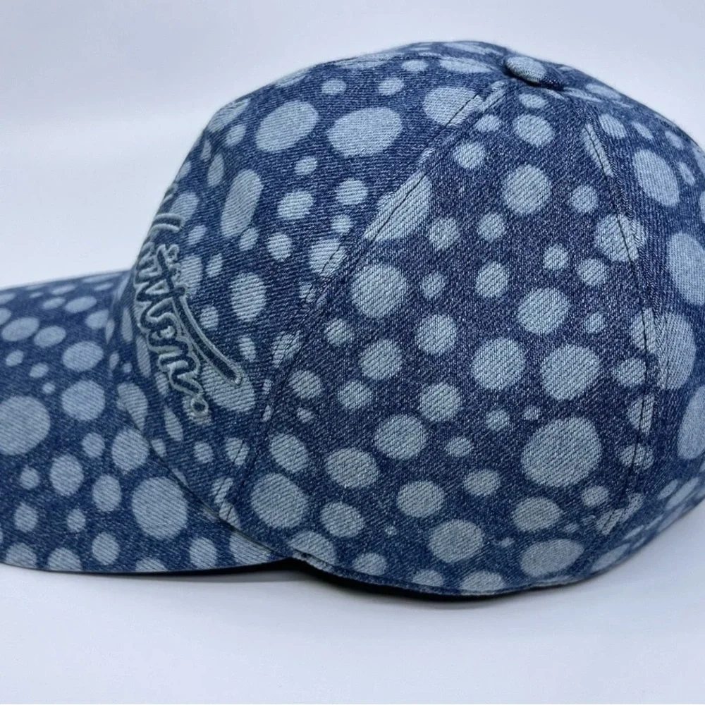 New Condition: Louis Vuitton x Yayoi Kusama Denim Cap with Dot Pattern - Picture 12 of 16